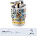 آبمیوه گیری آریته طرح پسیتانو مدل 413 ظرفیت 0.6 لیتر چند کاره ا Ariete 413 Positano Electric Juicer
