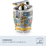 آبمیوه گیری آریته طرح پسیتانو مدل 413 ظرفیت 0.6 لیتر چند کاره ا Ariete 413 Positano Electric Juicer