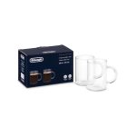 ست 2تایی لیوان قهوه 250ml دلونگی مدل DLSC320 ا American coffee glasses, 250 ml, set of 2