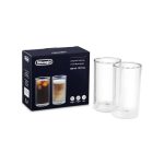 ست 2تایی لیوان قهوه 300ml دلونگی مدل DLSC325 ا Double wall cold brew glasses, 300 ml, set of 2
