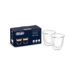 فنجان دوجداره 2 عددی دلونگی اسپرسو 90 میل مدل Essential Collection  ا Double wall espresso glasses, 90 ml, set of 2