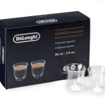 فنجان اسپرسو دوجداره دلونگی مدل DLSC300 ست شش عددی ا The espresso collection, 90 ml, set of 6 double wall glasses