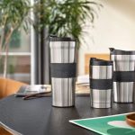 تراول ماگ استیل دلونگی DLSC074 حجم 235 میل ا Double wall stainless steel travel mug, 235 ml - Image 2
