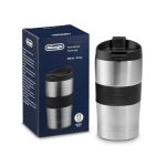 تراول ماگ استیل دلونگی DLSC074 حجم 235 میل ا Double wall stainless steel travel mug, 235 ml
