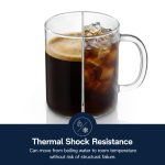 ست 2تایی لیوان قهوه 250ml دلونگی مدل DLSC320 ا American coffee glasses, 250 ml, set of 2 - Image 2