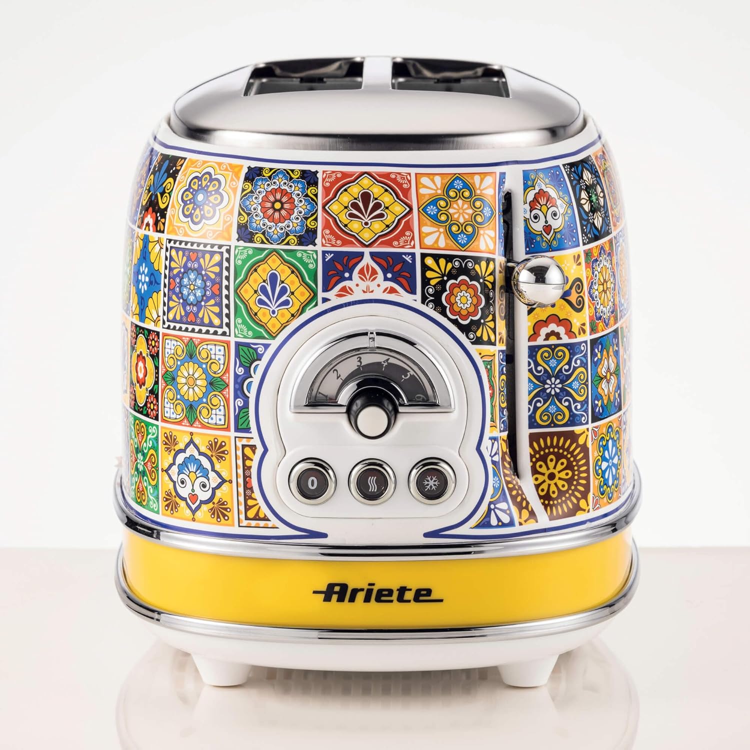 8117zrQVa+L._AC_SL1500_ توستر دو اسلایس آریته طرح پسیتانو مدل 155 ا Ariete 155 Toaster Positano, 810W, 2 slices - Image 1