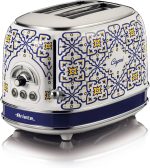 توستر دو اسلایس آریته طرح کاپری مدل 155 ا Ariete Toaster 155 Capri, Mediterranean Style