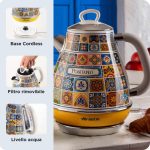 کتری برقی آریته طرح پسیتانو مدل ART2869  ا ARIETE VINTAGE KETTLE Positano 2000W 1,7 LITERS 2869 - Image 8